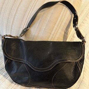 Vintage Cole Haan Black Leather Shoulder Bag